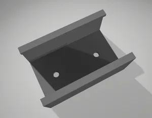 Wall holder for extension cord end