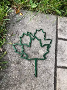 Maple themed plant support for fall