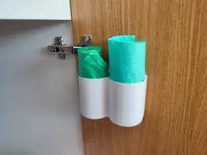 Slightly Under Engineered Trash Bag Roll Holder