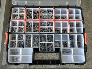 HDX (or Hypertough / Hyper Tough / Anvil) Organizer Box Inserts (FreeCAD Parametric)