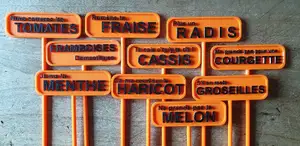 Etiquettes de potager / Vegetable garden labels