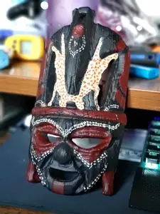 African Kenya Maasai Warrior Mask