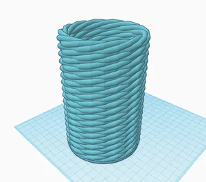 Twisty rope pencil holder