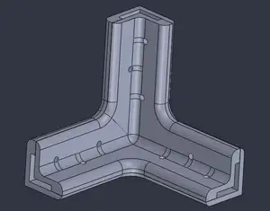 L-shaped 3/4" metal angle bars corner unions and accesories