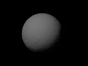 Luna with exaggerated topography scaled one in twenty million