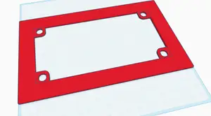 Motorcycle Tag Frame Blank
