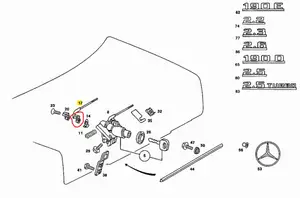 W201 central locking for trunk ( A2017500092 )