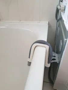 Washing Machine drain hose holder for bathtub