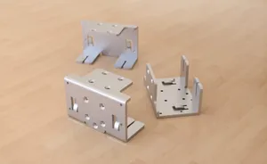 CAD model of WHAMBAM Universal X Gantry Plate Linear Rail Kit