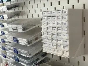Electronics Sorter Box with IKEA SKADIS mount