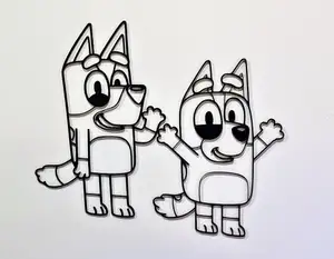 Bluey & Bingo 2D Wall Art