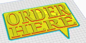 Order Here Sign