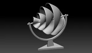 Wind-driven fan blades
