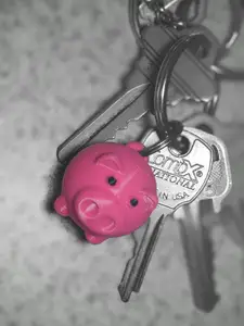Little Piggy Keychain, key ring remix