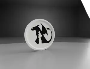 How to train your dragon - Hiccup & Toothless Side Profile coaster 2 Colours!