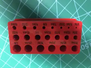 Gridfinity SAE drill set case