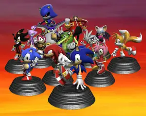 Sonic the Hedgehog Character Cast Sonic (SONIC SONIC) SONIC THE HEDGEHOG SONIC THE HEDGEHOG Sonic Tails Knuckles Shadow Silver Rouge Espio Charmy Vector Classic Sonic Blaze the Cat Big the Cat Metal Sonic Dr. Robotnik Sonic Sonic Sonic Sonic