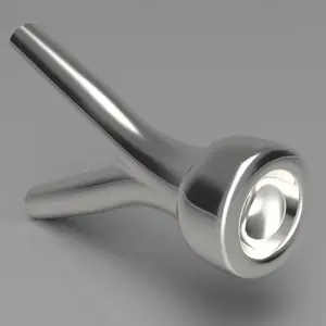 Trumpet mouthpiece double exit