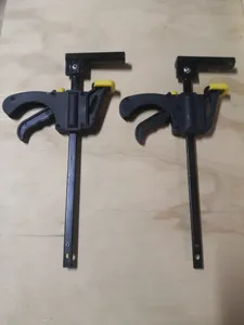Dewalt Plunge Saw Track Clamp, parametric remix to fit all quickgrip clamps.