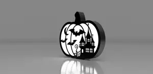 Pumpkin #3 Light Box - Halloween LED Light