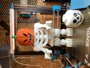 Lego like Pumpkin Head for Lego-like Skeleton (10:1 scale)
