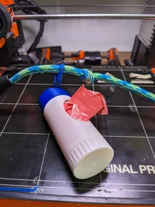 Poop Bag Dispenser with built in Clip and Small Secret Compartment