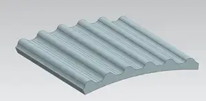 Rounded Finned Greeble for Model Rockets