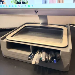Monitor Riser - Desk Organizer - HP27es and Similar