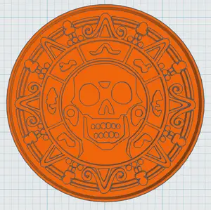 Pirates Of The Caribbean Coin Coaster