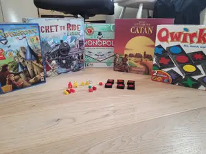 Board games replacement pieces(Monopoly, Ticket to ride, Carrcassonne, Qwirkle)