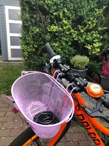 Children's bicycle basket holder