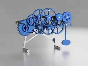 Fully 3D Printed Mechanical Clock
