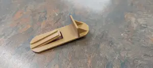 Cabinet shelf clip for 5/8" thick shelf with 3/16" peg