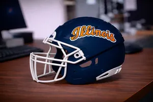 Univ of Illinois Fighting Illini Football Helmet