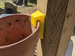 Terracotta Flower Pot Wall Mount