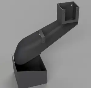 Anycubic Kobra S1 Left-Side Steep Poop Chute with Bin