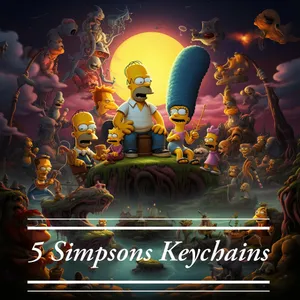Simpsons keychain! 5 different characters! Follow Please!