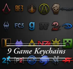 Games keychain! 9 different characters! Follow Please!