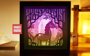 Unicorn Fairy tail light box