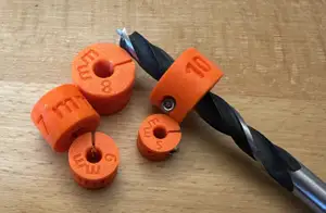 Depth gauge set for 5-14 mm drills.