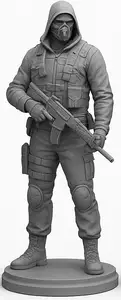 Cyberpunk mercenary