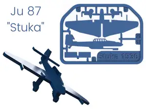 Ju 87 Stuka kit card - Famous planes