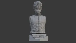 NARUTO ULTRA-DETAILED SUPPORT-FREE BUST 3D MODEL