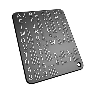 Morse Code Lookup Table Card (Compact & Weather Proof)