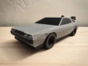 Low Poly DMC DeLorean Back to the Future