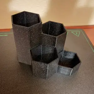 hexagonal pencil/pen holder