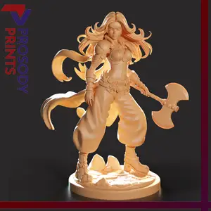 Warrior Woman - Pre-supported 32mm Fantasy D&D Miniature