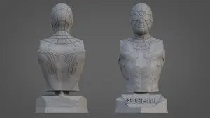 SPIDERMAN ULTRA-DETAILED SUPPORT-FREE BUST 3D MODEL