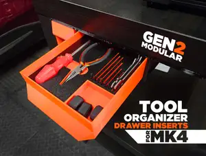GEN2 Tool Organizer Inserts for Prusa MK3