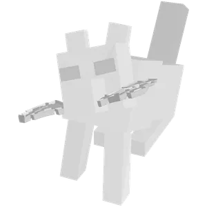 Minecraft wolf sitting
